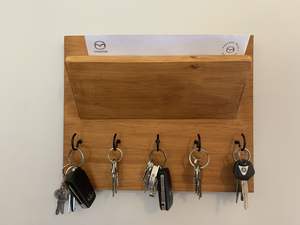 Porte-clés en bois artisanal, design moderne, bonne finition, vente en gros - Product Image 2