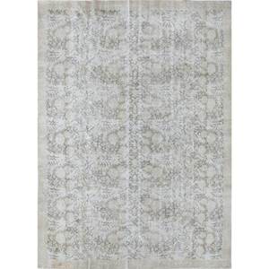 พรมขนสัตว์ถักมือลายดอกไม้สไตล์วินเทจและลายเรขาคณิตสีเบจและสีน้ำตาล สำหรับห้องนั่งเล่นวัยรุ่นหรือทางเดิน รูปทรงสี่เหลี่ยมผืนผ้า รุ่น Pae-2185 - Product Image 1