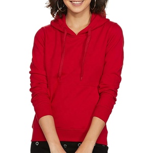 Alta calidad logotipo personalizado impreso 100% algodón Unisex rojo pulóver Puff estampado hombres sudaderas con capucha de gran tamaño mujeres Sudadera con capucha - Product Image 1