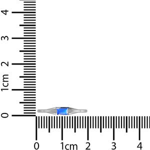 Anillo de Plata de Ley 925 con Acabado de Alta Calidad, Engaste de Bisel, Piedra Lunar Arcoíris, Forma de Baguette, Clásico, para Bodas, Fiestas, Moderno - Product Image 5