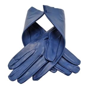 New-Style <b>Women</b> Blue-Color Waterproof Genuine Autumn and Winter Driving Fashion Leather <b>Gloves</b> From Pakistan - Product Image 3