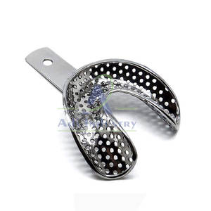 Bandeja de Impresión Manual de Acero Inoxidable con Logotipo Personalizado de Estilo Único, Equipo Dental Reutilizable y Duradero en Existencia - Product Image 3