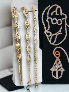 Bracelet enveloppant tendance en acier inoxydable avec pierres de zircon DAFNI BIG PAZAR - Cadeau d'Istanbul - Product Image 5