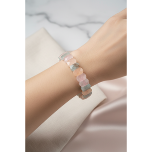 Bracciale Heliodor (Helidor) in pietra naturale con taglio largo - Product Image 6