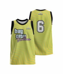 Maillot de basketball en polyester 100 % de haute qualité, respirant, imprimé par transfert thermique, personnalisable avec le nom de l'équipe, vente en gros OEM - Product Image 1
