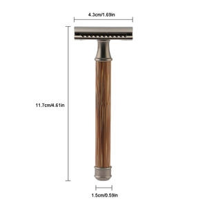 ODM Low MOQ Personal Shaving Stainless Safety Razors All Type of Hair Removal Full Metal for Men or Women - Product Image 3