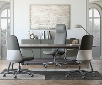 Chaise de bureau ergonomique en cuir véritable SITSTAR, chaise de direction en cuir de vachette italien de qualité supérieure, pivotante, GREEN GUARD pour projet ODM