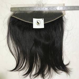 Ligne de cheveux naturelle, cuticule vierge brute alignée, cheveux humains péruviens, noirs, lisses, transparents, Swiss HD, Lace Frontal, 13x4, 13x6 - Product Image 2