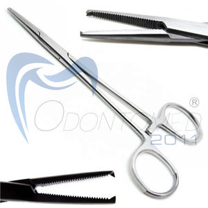 Instrumento quirúrgico de acero inoxidable Fórceps de arteria Hemostat Fórceps Kocher rectos curvos - Product Image 1