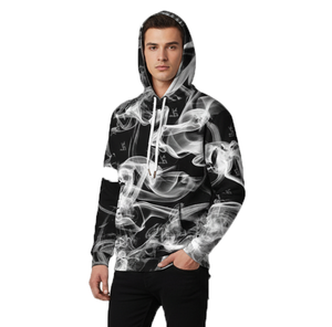 Sudaderas con Capucha Cortas Personalizadas al por Mayor, Diseño Gráfico Urbano, Ropa Casual de Invierno para Hombre, Impresión Digital con Dobladillo sin Rematar - Product Image 4