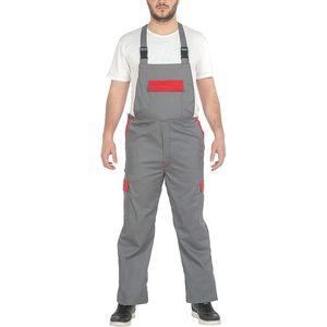 Overol de Trabajo Unisex Multibolsillos CBF Balducci Group Gris/Rojo Práctico Hecho en Albania - Product Image 1