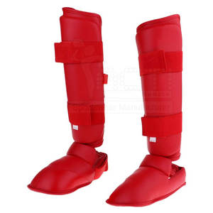 Peso ligero Nueva tendencia Pu Protector de Espinilla de cuero Diseño único Gimnasio al aire libre MMA Shin Guard - Product Image 1