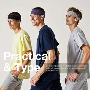 Bandeau de sport unisexe 100% coton antidérapant pour la course à pied, le cyclisme, le yoga, le tennis, la salle de sport - Protection professionnelle Bandeaux de sport - Product Image 3