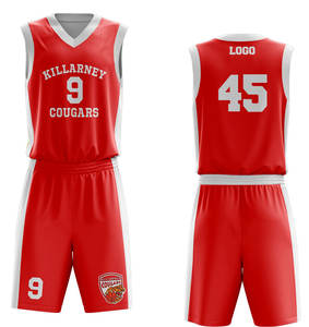 ชุดบาสเก็ตบอลของผู้ชายกางเกงขาสั้นเสื้อครอปแบบแห้งเร็วขนาด XS มีลายพิมพ์ซับลิเมชันไม่เหมือนใคร - Product Image 1