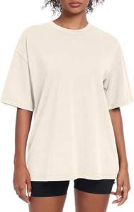 Camiseta minimalista de manga corta lavada con ácido de algodón estilo Streetwear traje de todos los días de moda - Product Image 5