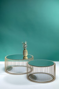 ขายส่งเฟอร์นิเจอร์ห้องรับประทานอาหาร โครงโลหะโต๊ะรับประทานอาหารท็อปหินอ่อน โต๊ะกาแฟ ผลิตในเวียดนาม - Product Image 4