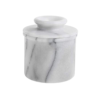 Vente en gros Boîte à beurre en marbre avec couvercle en acrylique Récipient à beurre de stockage scellé de cuisine accessoire cadeau au meilleur coût