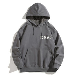 Sweat-shirts à capuche pour hommes de la meilleure qualité, personnalisés, en gros, polyester et coton, respirants, à séchage rapide, manches longues, teinture unie - Product Image 4