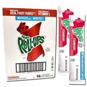 Fruit Roll-Ups By The Foot Fruit Gushers Paquete Variado de 16 Bolsitas Fruit Roll-Ups 72 Rollos Tropical Tie-Dye Fresa (1.02kg) - Product Image 6
