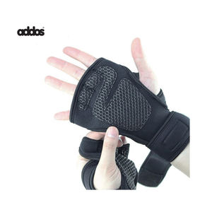 Gants et accessoires de musculation unisexes en cuir robuste personnalisables avec coussinets de préhension pour l'entraînement et l'haltérophilie - Product Image 5