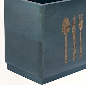 Organisateur de couverts porte-ustensiles en bois abordable avec une couleur magnifique et unique à bas prix - Product Image 5