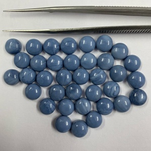 Cabujón de ópalo azul Natural de 8mm más vendido, piedras preciosas sueltas de forma redonda lisa, precio bajo, directamente del proveedor del fabricante - Product Image 6