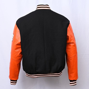 Chaqueta universitaria de gran tamaño personalizable para hombre, chaqueta universitaria con letras bordadas, cortavientos, cuello de béisbol, abrigo de invierno - Product Image 4