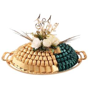 Plateau à chocolat de luxe Présentoir à bonbons et desserts de qualité supérieure Plateau à chocolat élégant pour mariage et occasions spéciales Meilleur prix - Product Image 2
