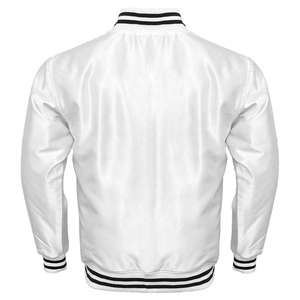 Veste universitaire légère en polyester, fermeture éclair intégrale, mode streetwear, décontractée, femme, unie, teinte unie, tricotée, respirante, imperméable - Product Image 3