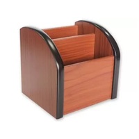 Dernier Design porte-stylo en bois naturel pour comptoir et vaisselle porte-stylo décoratif naturel poli à bas prix