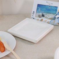 Assiettes biodégradables en bagasse, assiettes jetables en pulpe de canne à sucre, vaisselle écologique pour la table