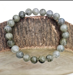 Certified Natural Labradorite <b>Bracelet</b> 8 mm Diamond Cut <b>Crystal</b> Stone Beads Handmade Reiki <b>Healing</b> Green Color - Product Image 1