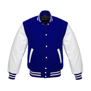 Venta al por mayor personalizado Unisex de la moda a prueba de viento Varsity Zip-up Chaquetas Poliéster Casual Chaqueta de béisbol de PAKISTAN - Product Image 2