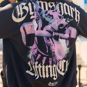 XD2 Fitness Mens Custom Graphic Zip Up Hoodie Streetwear & Gym Wear con diseño personalizado en la espalda - Product Image 4