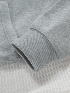 เสื้อฮู้ดผู้ชายคุณภาพสูง ผ้าฝ้ายฟลีซ พิมพ์ลายโลโก้ด้วยเทคนิค DTF แบบกำหนดเอง ทรงปกติ กันลม เหมาะสำหรับฤดูหนาว - Product Image 4