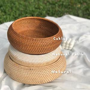 Holiday Theme Rattan Seashell Serving <b>Tray</b> Craft Stylish Table Accent and <b>Warm</b> Home Decor - Product Image 5