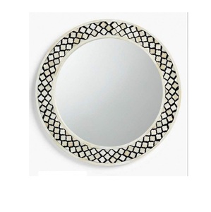 Miroir mural de luxe en incrustation de nacre pour cadeaux de Noël cadre de miroir en incrustation d'os au design unique cadre en os au design personnalisé - Product Image 3