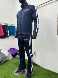 ชุดวอร์มลำลองผู้ชายแบบมีฮู้ดผูกเชือก ผ้าโพลีเอสเตอร์สีน้ำเงิน ระบายอากาศดี รุ่นใหม่ล่าสุด ปี 2025 รับผลิตตามแบบ OEM - Product Image 6