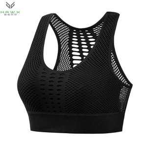 Nouveau gilet de sport féminin réversible écologique Yoga Fitness soutien-gorge creux respirant conception sans anneau en acier antichoc dos - Product Image 2