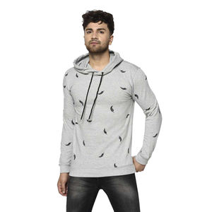 Customized Adult Men's Hoodies Solid Color Pullover Streetwear Trending Stylish Hoodies With <b>Screen</b> Printed Design - Product Image 1