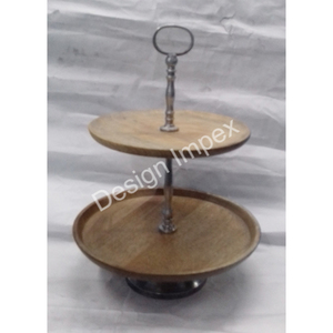 Fruits Cupcakes Bonbons Plateau Plateau Rond Affichage Décoratif Singler Tier Gâteau Stand Fêtes De Vacances Décoratif Cakestand Vente - Product Image 2