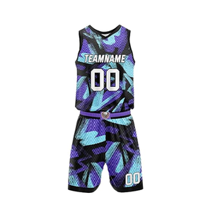 Ensembles d'uniformes de basket-ball personnalisés, maillot personnalisé imprimé avec le nom de l'équipe, le numéro, le logo pour hommes, femmes et jeunes - Product Image 5