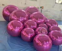Ballons géants en PVC métallisé double couche, prix avantageux, effet miroir brillant, pour décoration