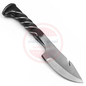 Personalizado hecho a mano caza Camping hoja en blanco cuchillo de acero de alto carbono hoja en blanco - Product Image 6