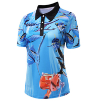Service OEM - T-shirt de pêche pour homme à manches courtes, respirant, en maille, séchage rapide, polyester, imprimé poissons et moulinets, tenue décontractée