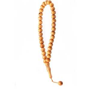 SIMSIR - Juego de 33 Cuentas de Madera de 10 mm, Fabricación Especial, Componentes para Oración, Teñido de Muñeca - Product Image 1