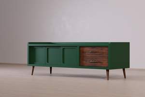 Diseño minimalista 100% hecha en madera maciza Indonesia MESA DE TV para muebles de apartamento, muebles de interior - Product Image 3