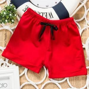 Offre Spéciale bébé solide enfants pantalons enfants pantalons garçons filles été plage coton Shorts adolescent vêtements détail sport Shorts - Product Image 2