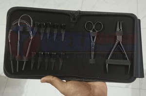 <b>Mini</b> Stainless Steel Hair Weft Extension Pliers <b>Tool</b> <b>Kit</b> | Portable Nano Precision <b>Tools</b> - Product Image 2