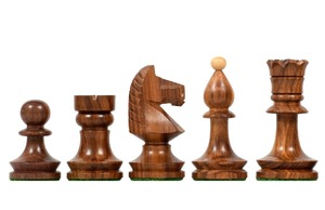 Juego de Piezas de Ajedrez Profesional para Torneo Nacional Rumano-Húngaro, Madera de Sheesham y Boj, Rey de 3.8 cm, al Mejor Precio - Product Image 4